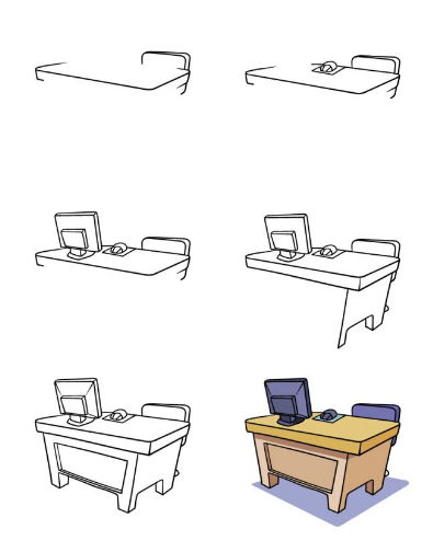 How to Draw A Desk