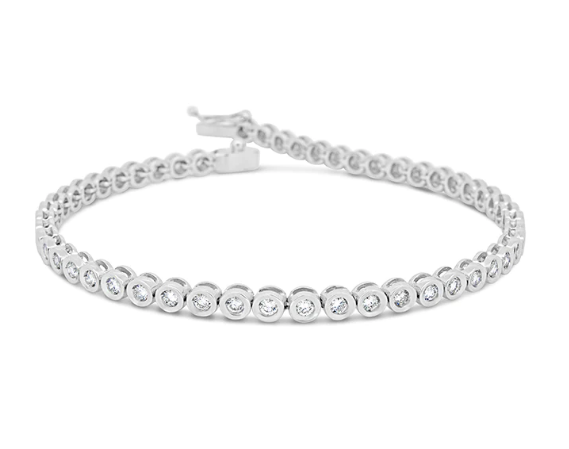 14k gold diamond tennis bracelet